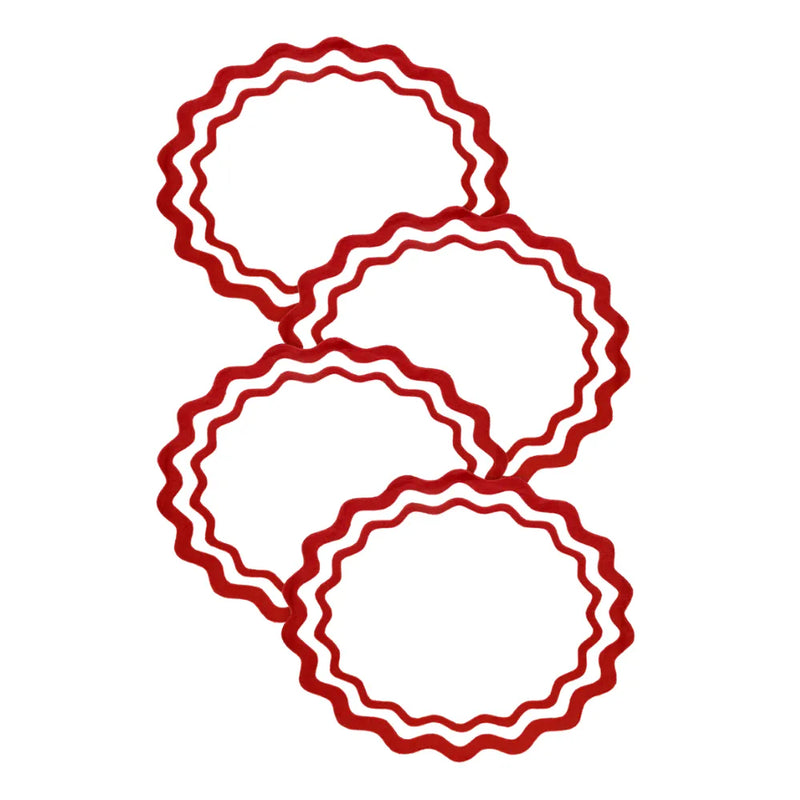 OLAS BLOOD ORANGE PLACEMAT (SET OF 4) - The Mayfair Hall