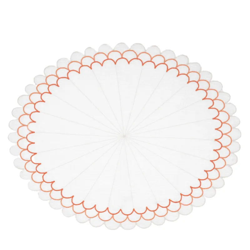 Los Encajeros Escamas Coral Placemat (Set of 4) - The Mayfair Hall