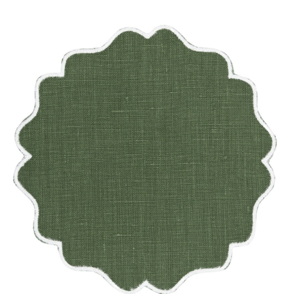 ALHAMBRA RIFFLE GREEN COASTERS (SET OF 4) - Out of Stock - The Mayfair Hall