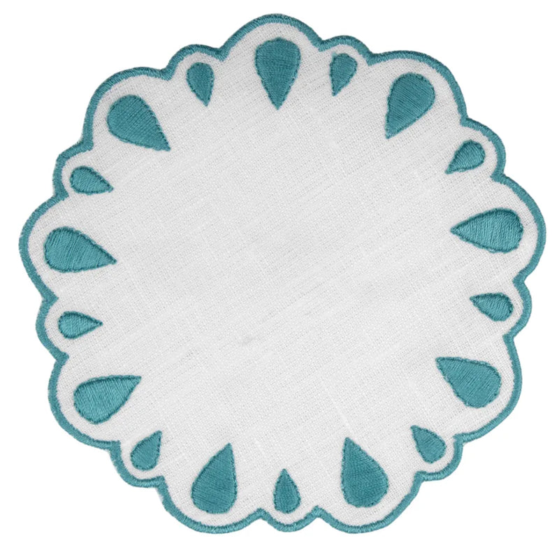 DROPS PEACOCK COASTERS (SET OF 4) - The Mayfair Hall