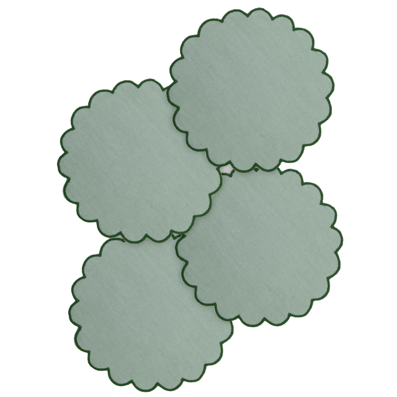Los Encajeros Bilbao Reseda Coasters ( Set of 4) - The Mayfair Hall