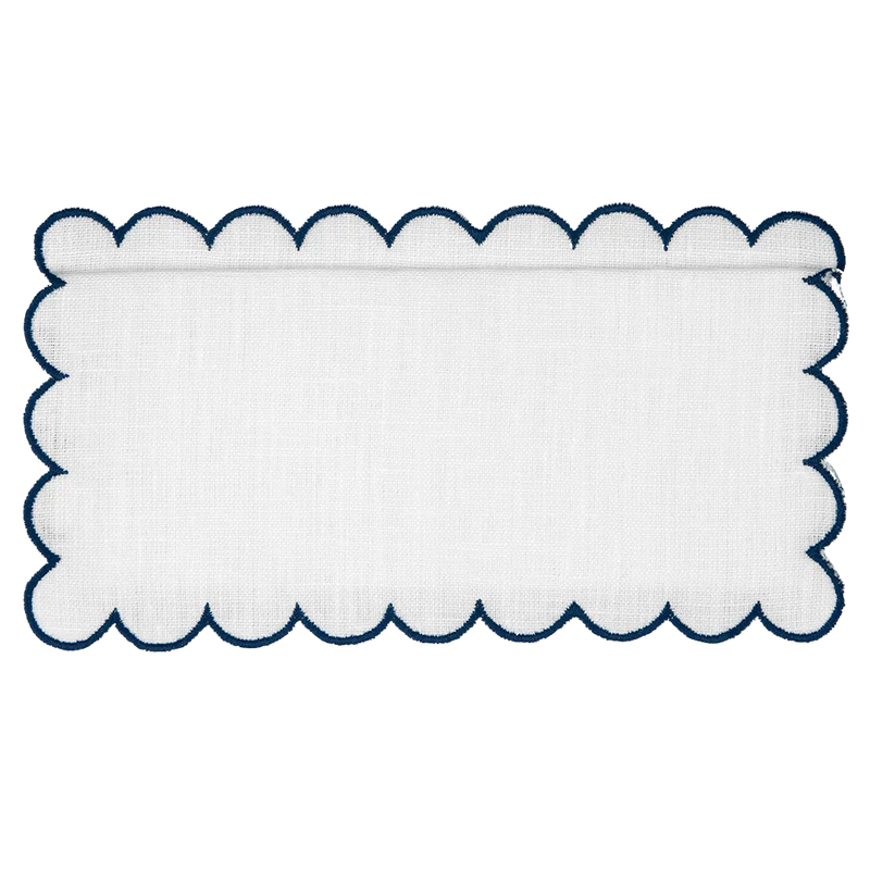 Los Encajeros Bilbao Navy Cocktail Napkins ( Set of 4) - The Mayfair Hall