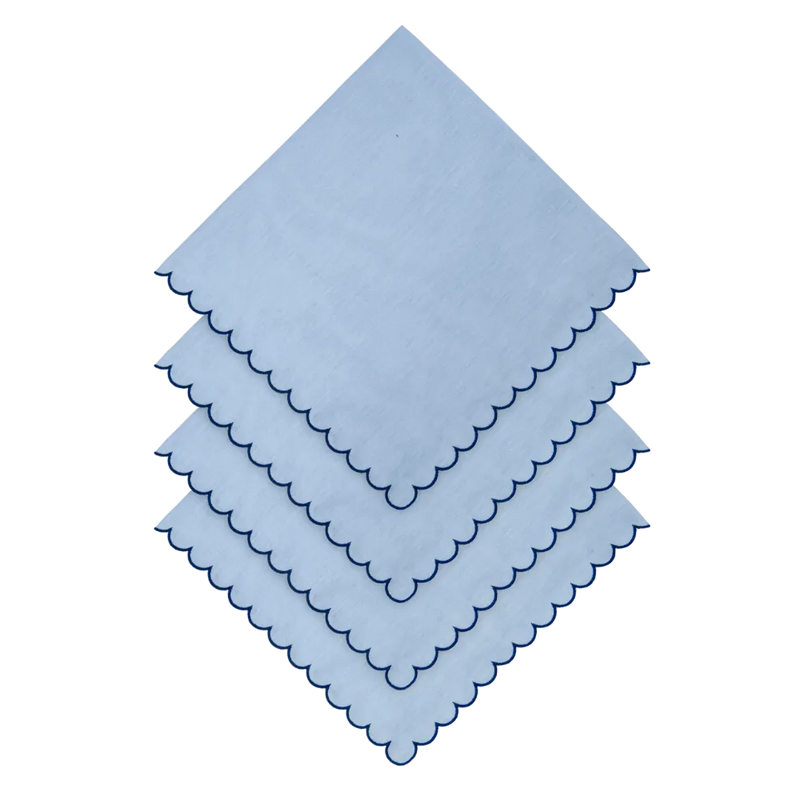 Los Encajeros Bilbao Baby Blue Napkin (Set of 4) - The Mayfair Hall