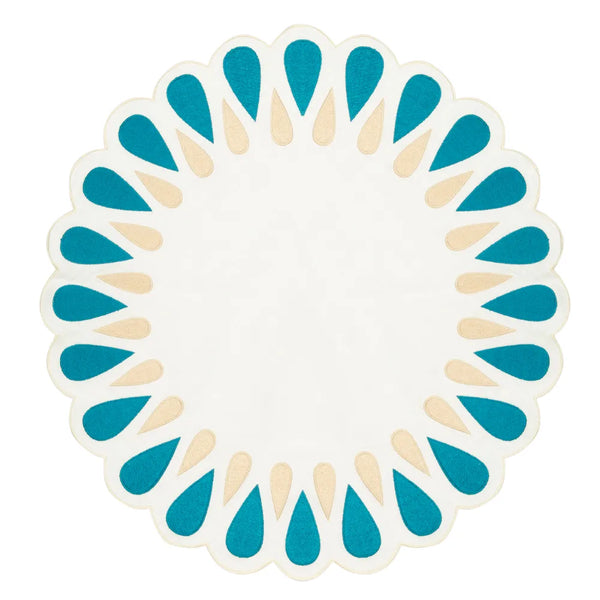 DROPS PEACOCK PLACEMAT (SET OF 4) - PRE-ORDER - The Mayfair Hall