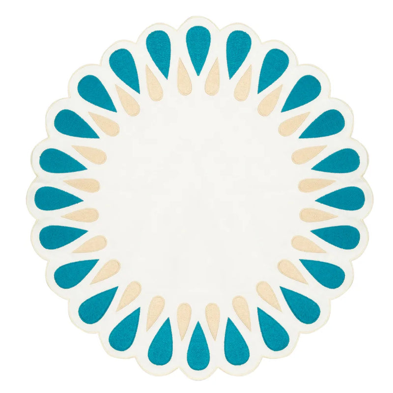 DROPS PEACOCK PLACEMAT (SET OF 4) - PRE-ORDER - The Mayfair Hall