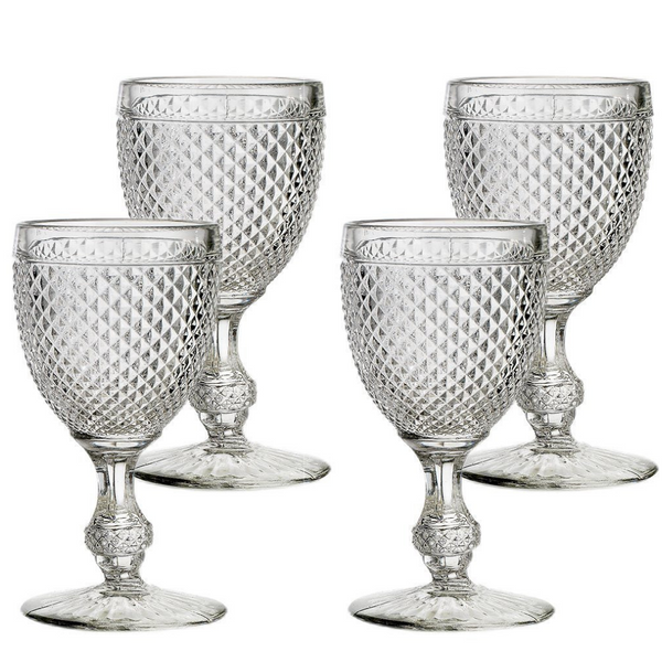 Vista Alegre Bicos Incolor Water Goblet (Set of 4) - The Mayfair Hall