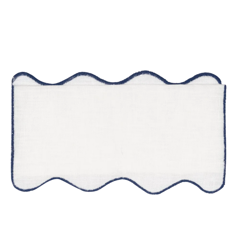 Los Encajeros Olas Navy Cocktail Napkins (Set of 4) - The Mayfair Hall