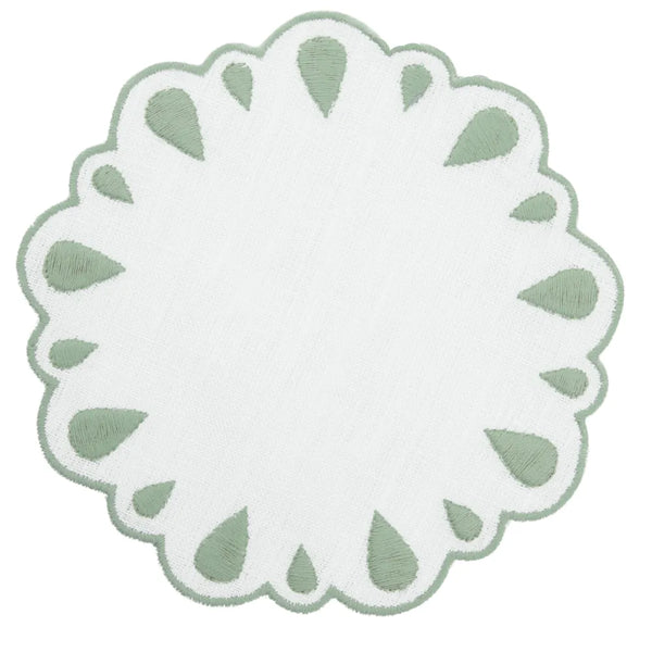 Los Encajeros Drops Reseda Coasters (Set of 4) - The Mayfair Hall
