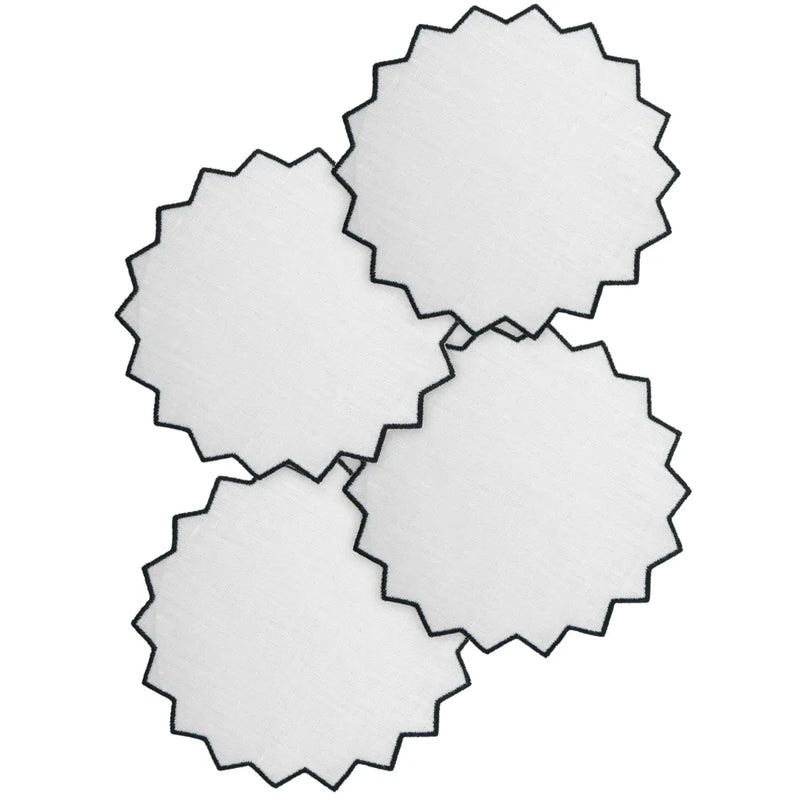 Los Encajeros Gernika Black Coasters (Set of 4) - The Mayfair Hall