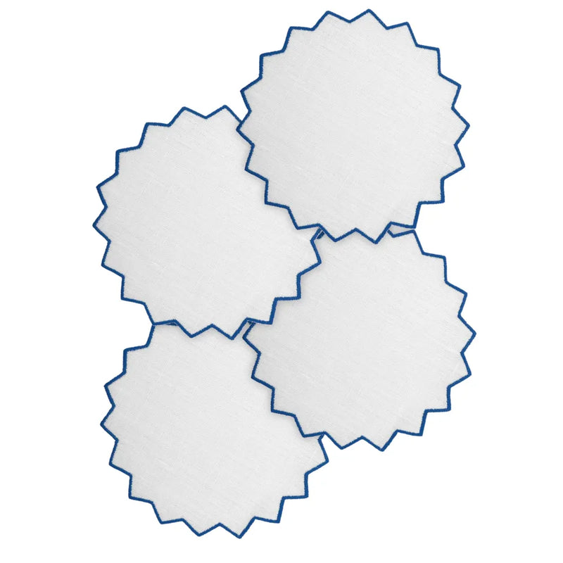 Los Encajeros Gernika Palace Blue Coaster (Set of 4) - The Mayfair Hall