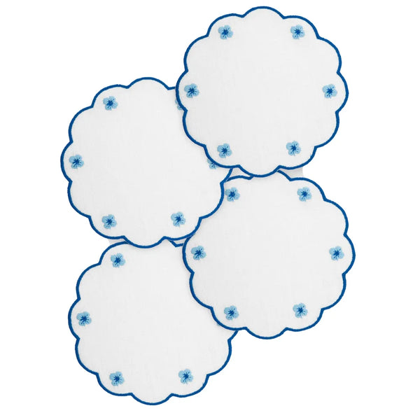 Los Encajeros Spring Blue Coaters ( Set of 4) - The Mayfair Hall