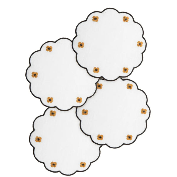 Los Encajeros Spring Brown Coaters ( Set of 4) - The Mayfair Hall
