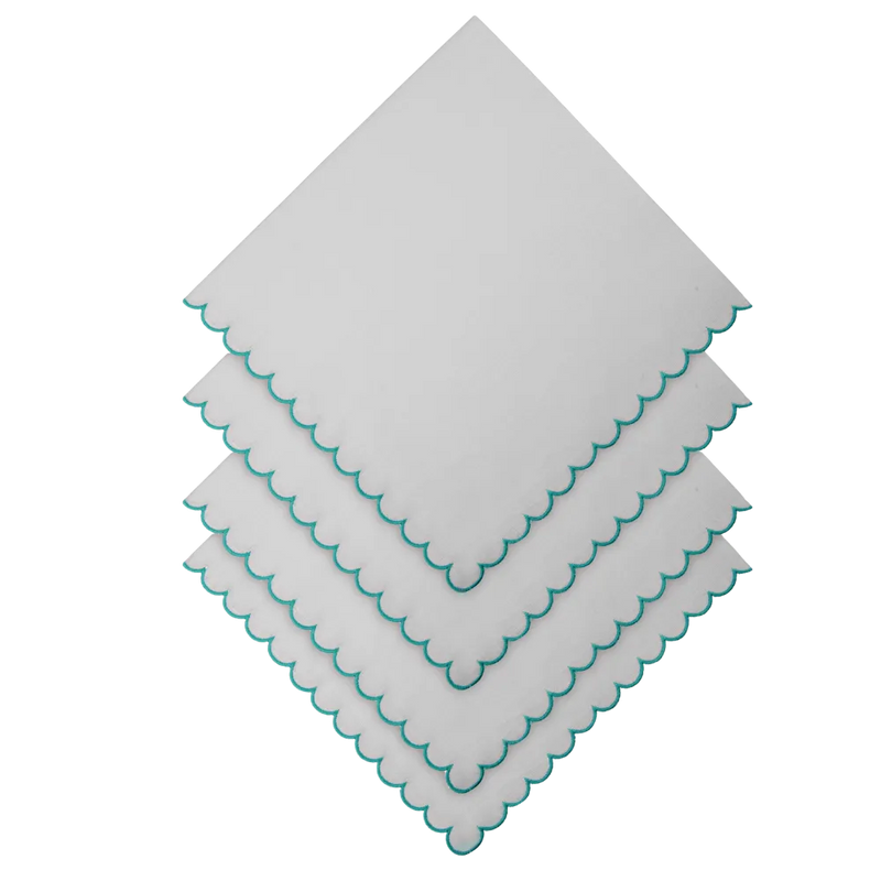 Los Encajeros Bilbao Aqua Napkin - The Mayfair Hall