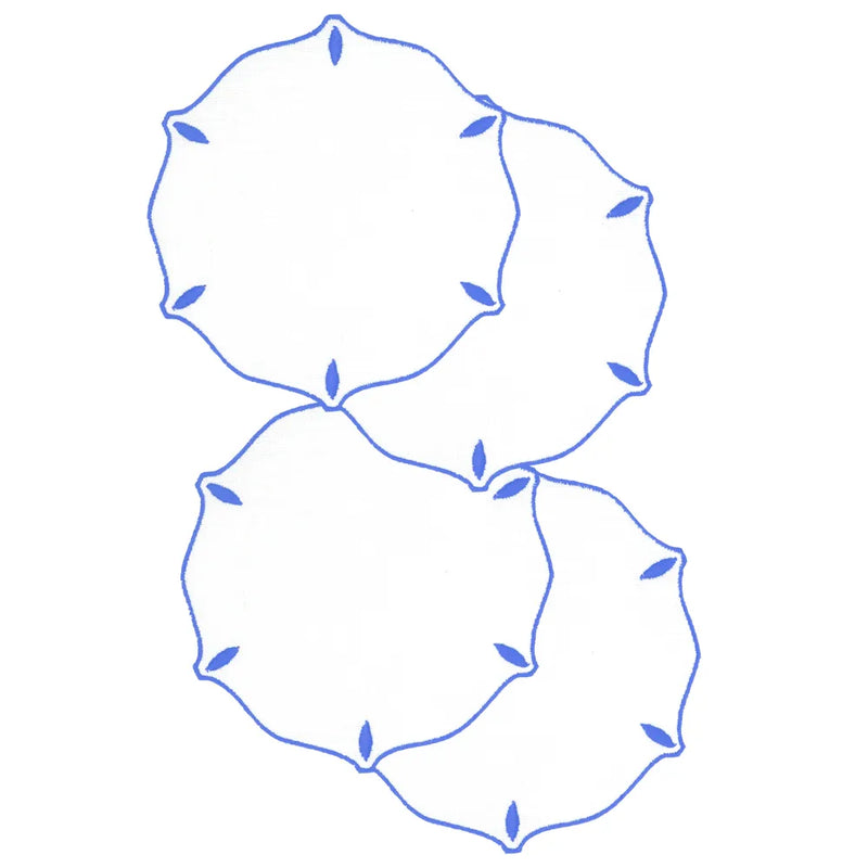 Los Encajeros Olimpia Palace Blue Coasters (Set of 4) - The Mayfair Hall