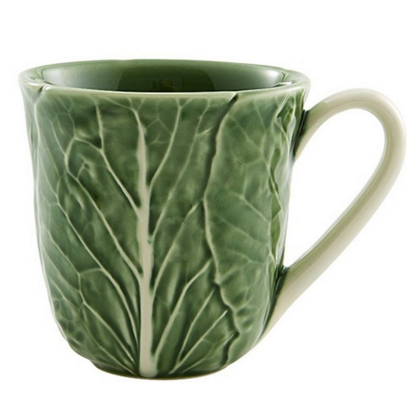 Bordallo Pinheiro Cabbage Green Mug (Set of 4) - The Mayfair Hall