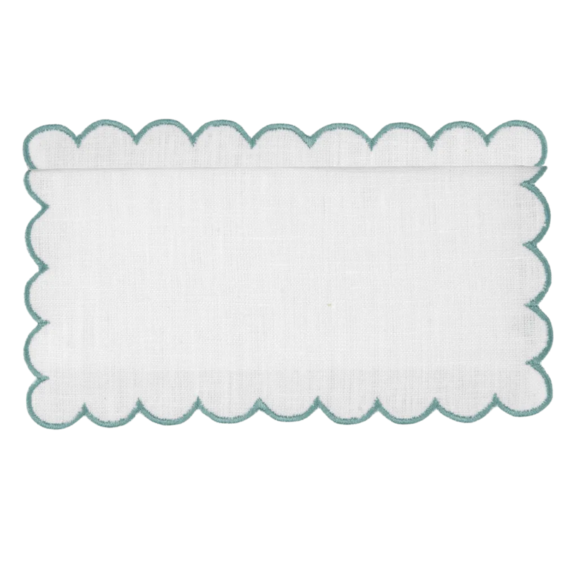 Los Encajeros Bilbao Aqua Cocktail Napkins ( Set of 4) - The Mayfair Hall