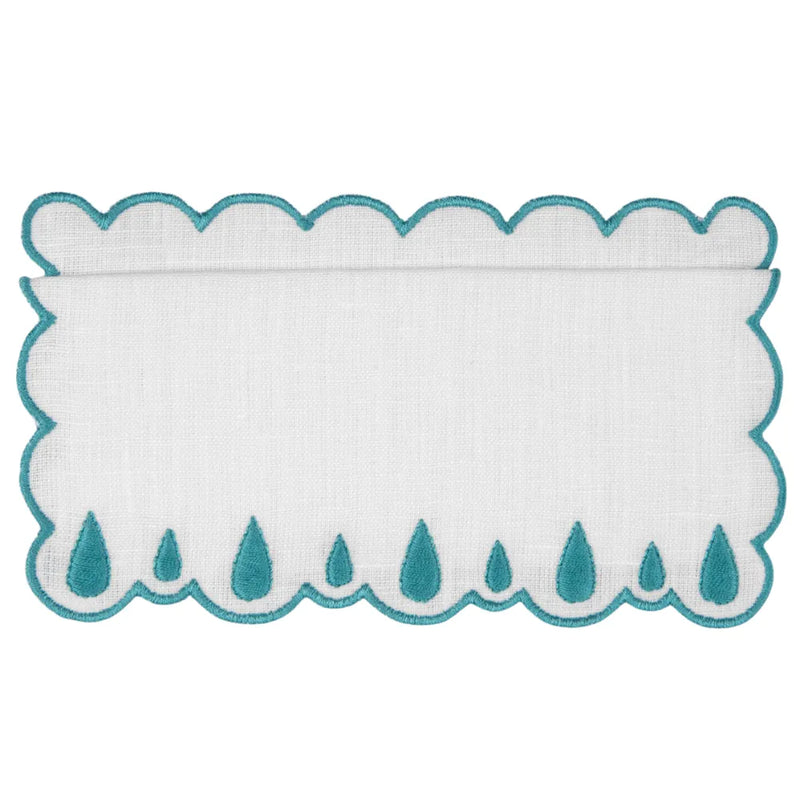 DROPS PEACOCK COCKTAIL NAPKINS (SET OF 4) - PRE-ORDER - The Mayfair Hall