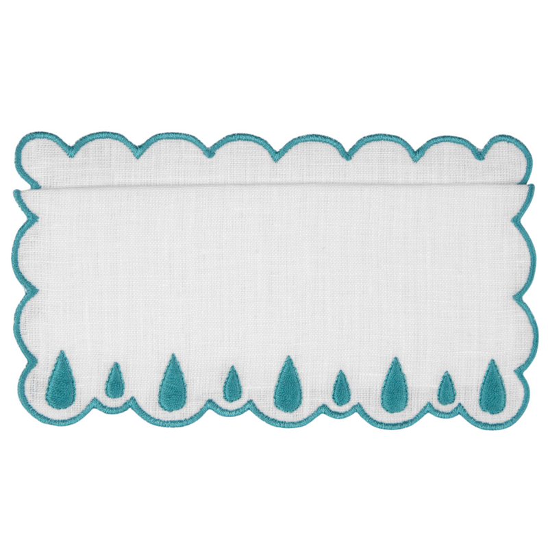 DROPS PEACOCK COCKTAIL NAPKINS (SET OF 4) - PRE-ORDER - The Mayfair Hall