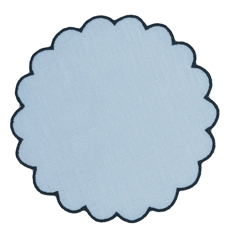 Los Encajeros Bilbao Baby Blue Coaster ( Set of 4) - The Mayfair Hall