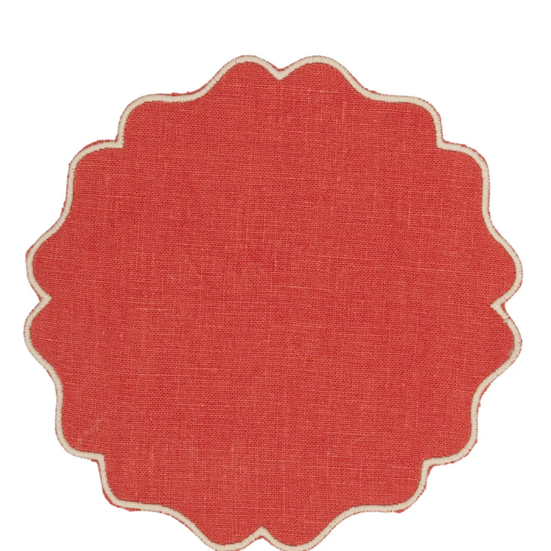 ALHAMBRA BLOOD ORANGE COASTERS (SET OF 4) - PRE-ORDER - The Mayfair Hall