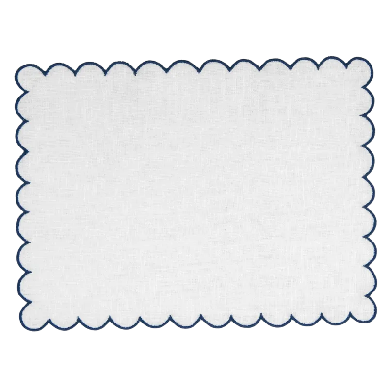 Los Encajeros Bilbao Navy Cocktail Napkins ( Set of 4) - The Mayfair Hall