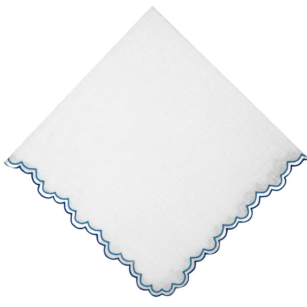 Los Encajeros Escamas Blue Napkin (Set of 4) - The Mayfair Hall