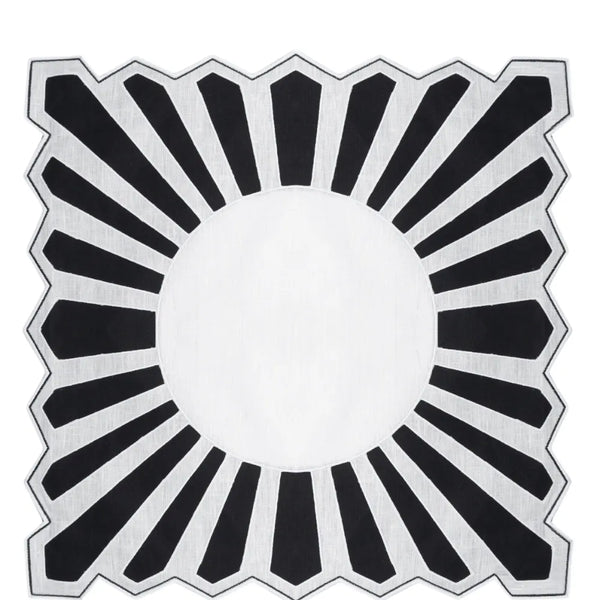 Los Encajeros Gernika Black Placemats (Set of 4) - The Mayfair Hall