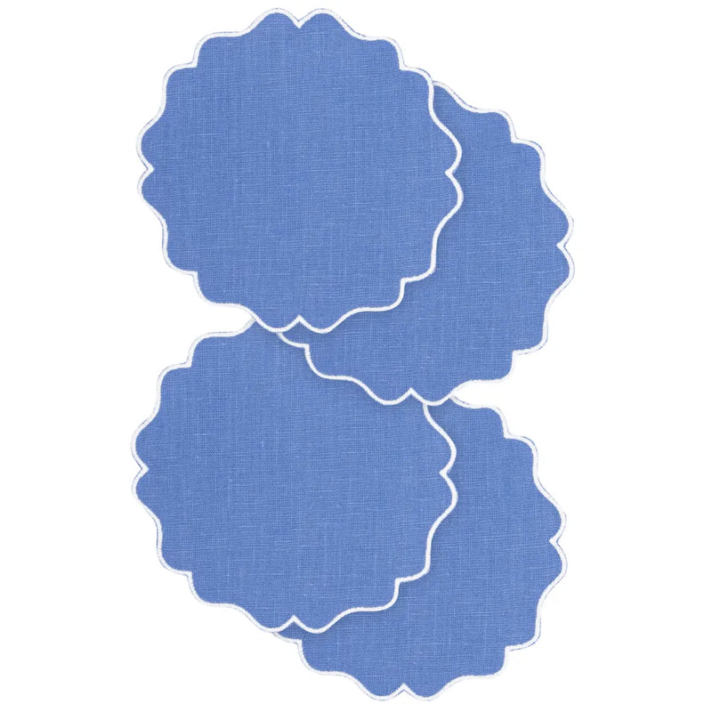 Los Encajeros Alhambra Palace Blue Coaster (Set of 4) - The Mayfair Hall