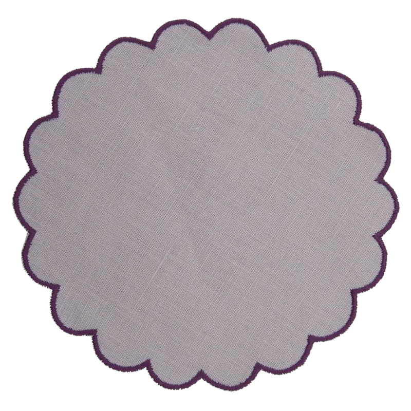 Los Encajeros Bilbao Lila Coasters ( Set of 4) - The Mayfair Hall