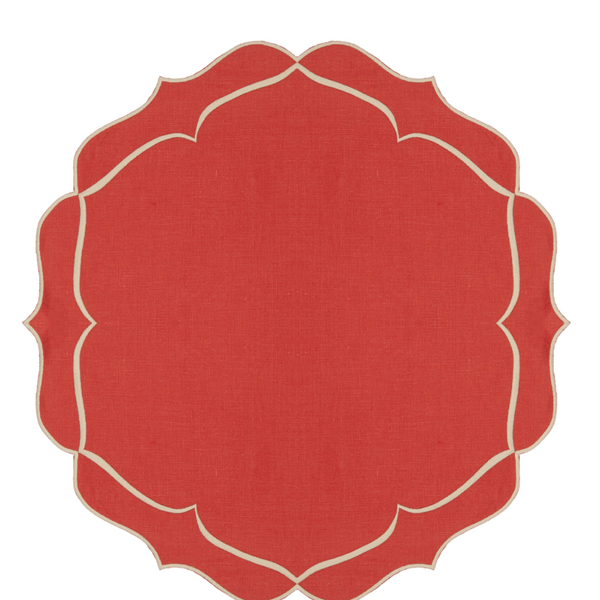 ALHAMBRA BLOOD ORANGE PLACEMAT (SET OF 4) - PRE-ORDER - The Mayfair Hall