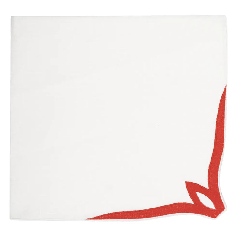 Los Encajeros Olimpia Blood Orange Napkin (Set of 4) - The Mayfair Hall