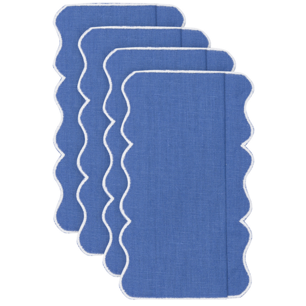 ALHAMBRA PALACE BLUE COCKTAIL NAPKINS (SET OF 4) - PRE-ORDER - The Mayfair Hall