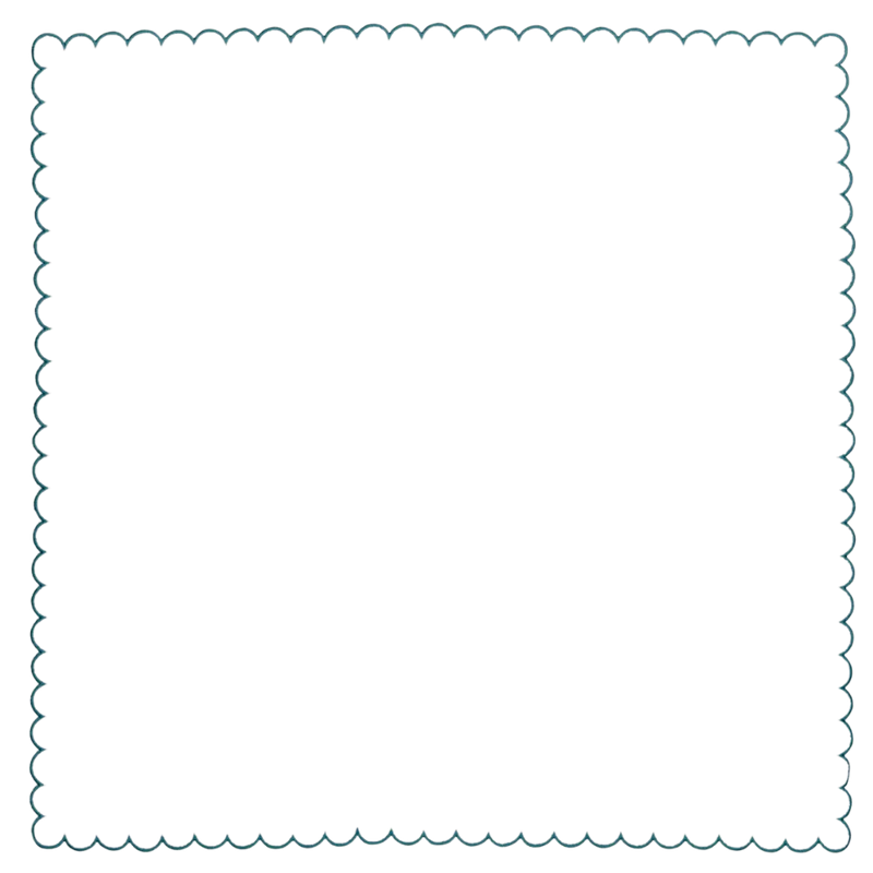 Los Encajeros Bilbao Aqua Napkin - The Mayfair Hall