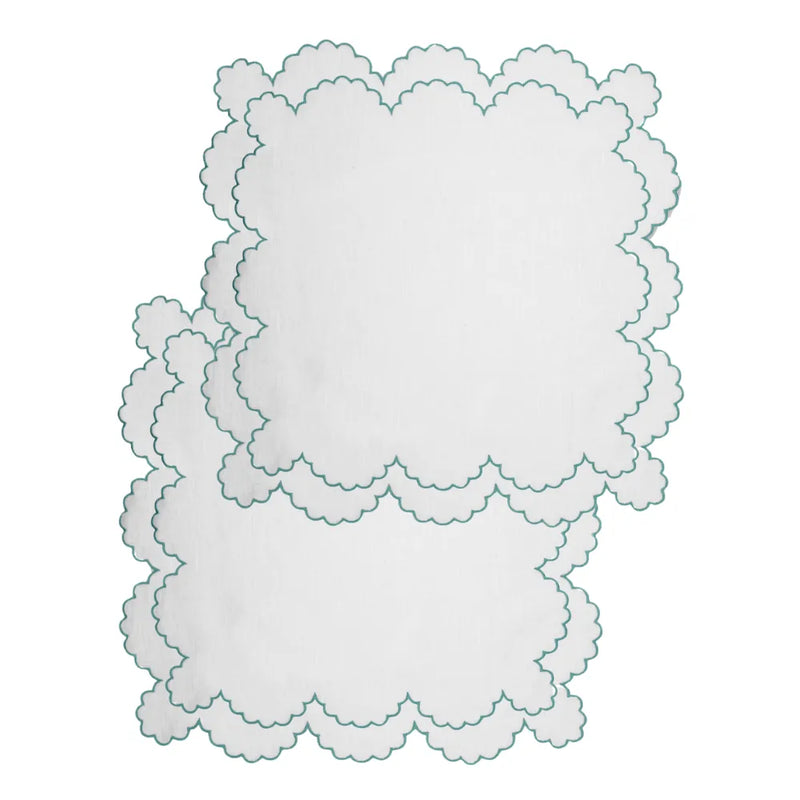 Los Encajeros Bilbao Aqua Placemat ( Set of 4) - The Mayfair Hall