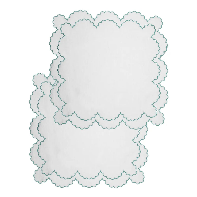 Los Encajeros Bilbao Aqua Placemat (Set of 4) - The Mayfair Hall