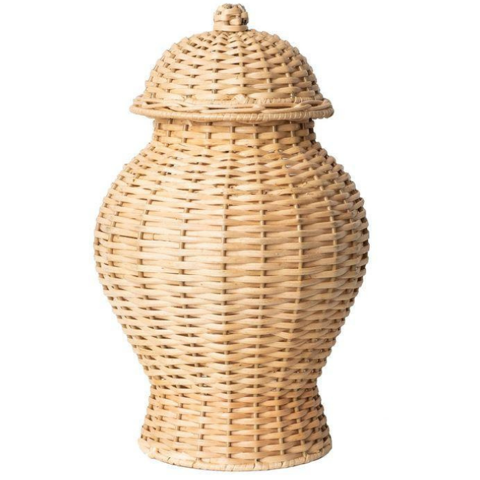 Small Wicker Ginger Jar - The Mayfair Hall