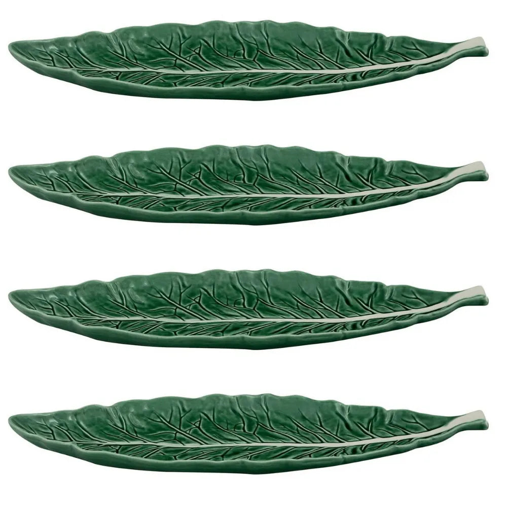Bordallo Pinheiro Bordallo Pinheiro Cabbage Green Narrow Leaf (Set of 4)