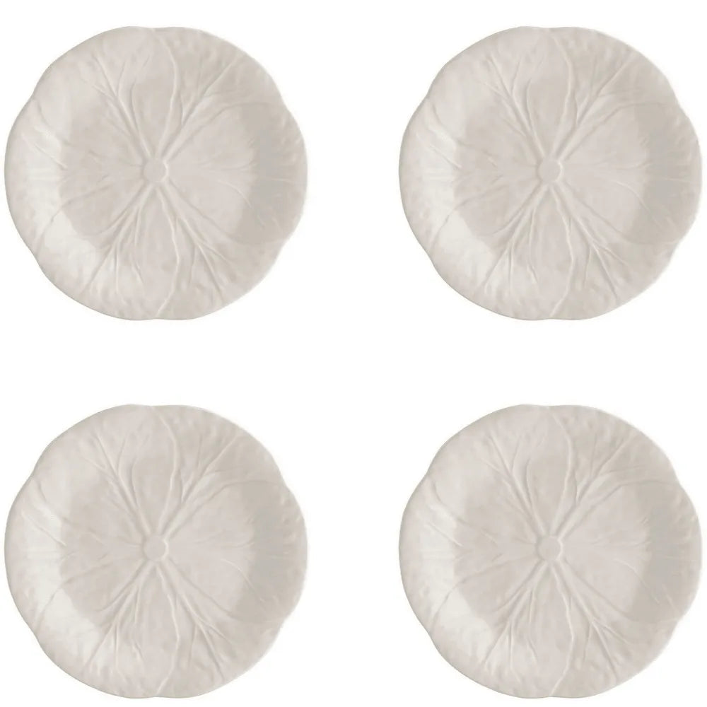 Bordallo Pinheiro Bordallo Pinheiro Cabbage Beige Dessert Plate (Set of 4)