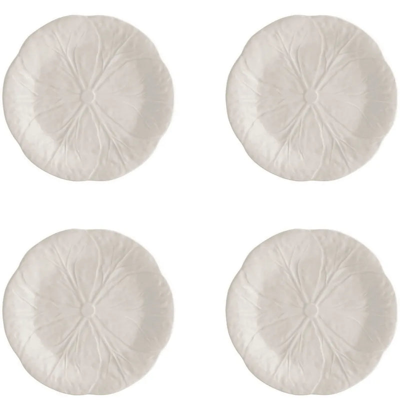 Bordallo Pinheiro Cabbage Beige Dessert Plate (Set of 4) - The Mayfair Hall