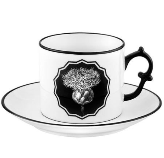 Vista Alegre Herbariae White Tea Cup and Saucer - The Mayfair Hall