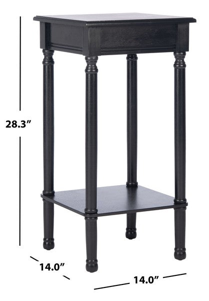Tinsley Black Square Accent Table - The Mayfair Hall