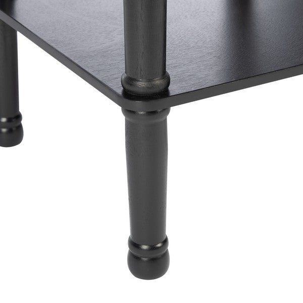 Tinsley Black Square Accent Table - The Mayfair Hall
