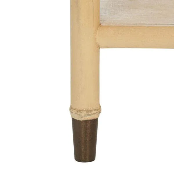 Safavieh Ahab Accent Table in Light Blonde with Chinoiserie-chic Style