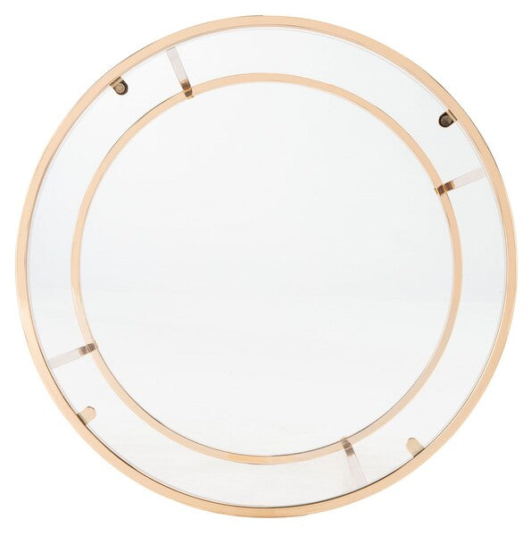 Kolby Stylish and Chic Round Glass Side Table - The Mayfair Hall