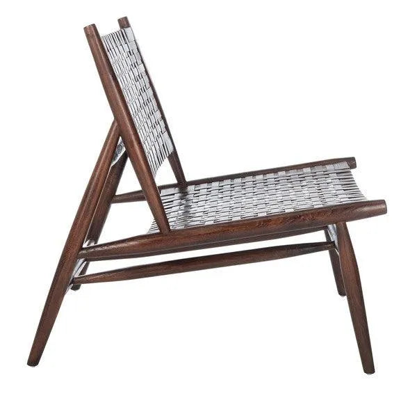 Safavieh Soleil Brown Leather Woven Accent Chair