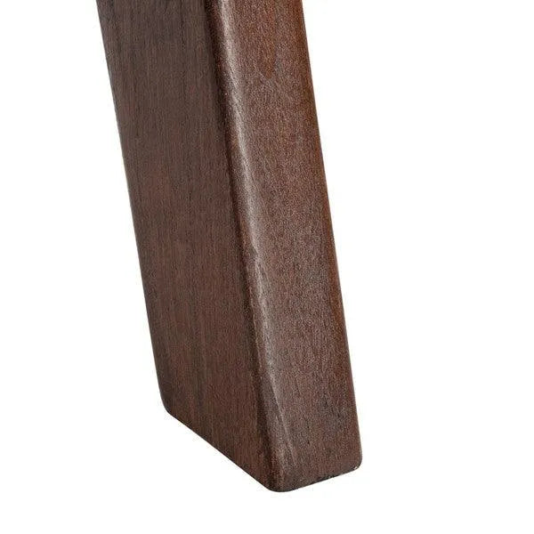 Brown Leather Woven Accent Chair - The Mayfair Hall