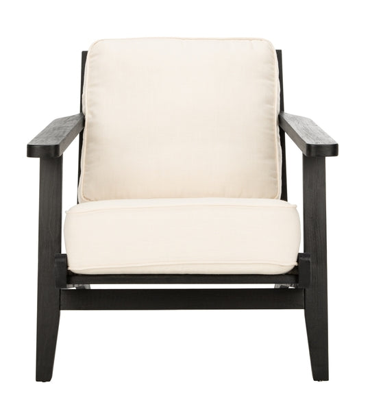 Nico Black-White Mid Century Accent Chair - The Mayfair Hall