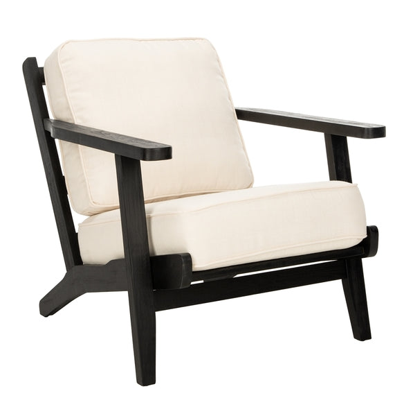 Black-White Mid Century Accent Chair - The Mayfair Hall