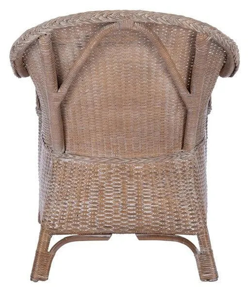 Safavieh Antonia Grey-White Wash Rattan Accent Chair