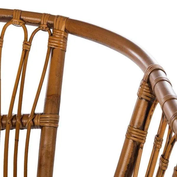 Honey Brown Rattan Accent Chair (Set of 2) - The Mayfair Hall